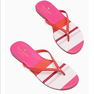 Kate Spade Cabana Sandals Garden Stripe.